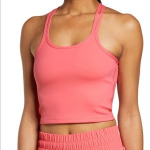 IVL Collective Crop Tank Top, Camilla Rose, Coral, Size 10